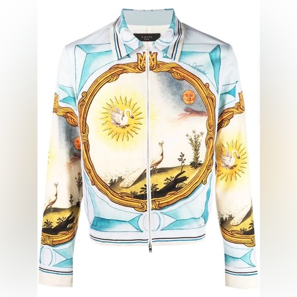 NWT Amiri Landscape Frame Varsity Jacket - Picture 2 of 10